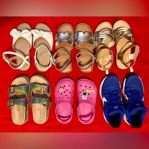 Lot of (6) young girl shoes